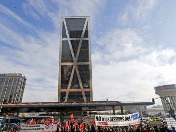 Protestas frente a la sede de Bankia