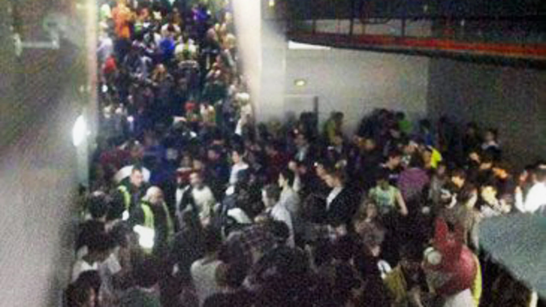 Pasillo de salida de la pista central del Madrid Arena Pasillo de salida de la pista central del Madrid Arena