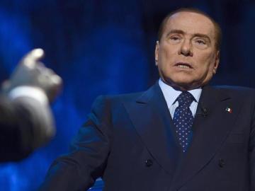 Silvio Berlusconi en una entrevista en la televisión italiana