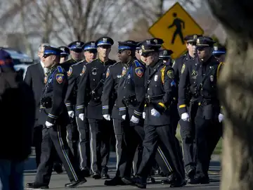 La Policía en los funerales del tiroteo de Newtown (Connecticut) La Policía en los funerales del tiroteo de Newtown (Connecticut)