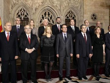 Mas presenta al nuevo gobierno de Cataluña