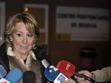 Esperanza Aguirre visita a Carromero Esperanza Aguirre visita a Carromero