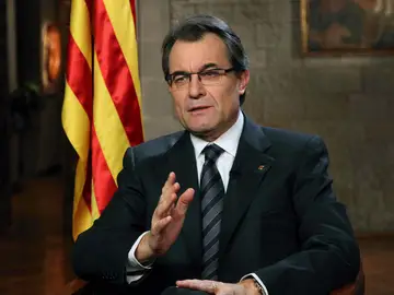 Artur Mas en su discurso navideño Artur Mas en su discurso navideño