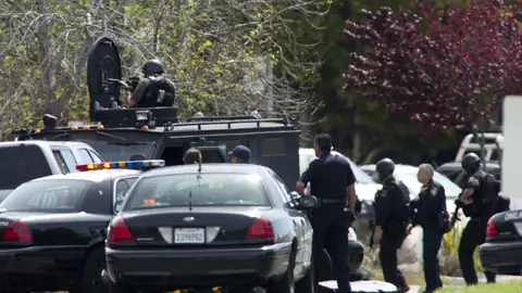 Dispositivo policial en Aurora (Colorado) tras el secuestro Dispositivo policial en Aurora (Colorado) tras el secuestro