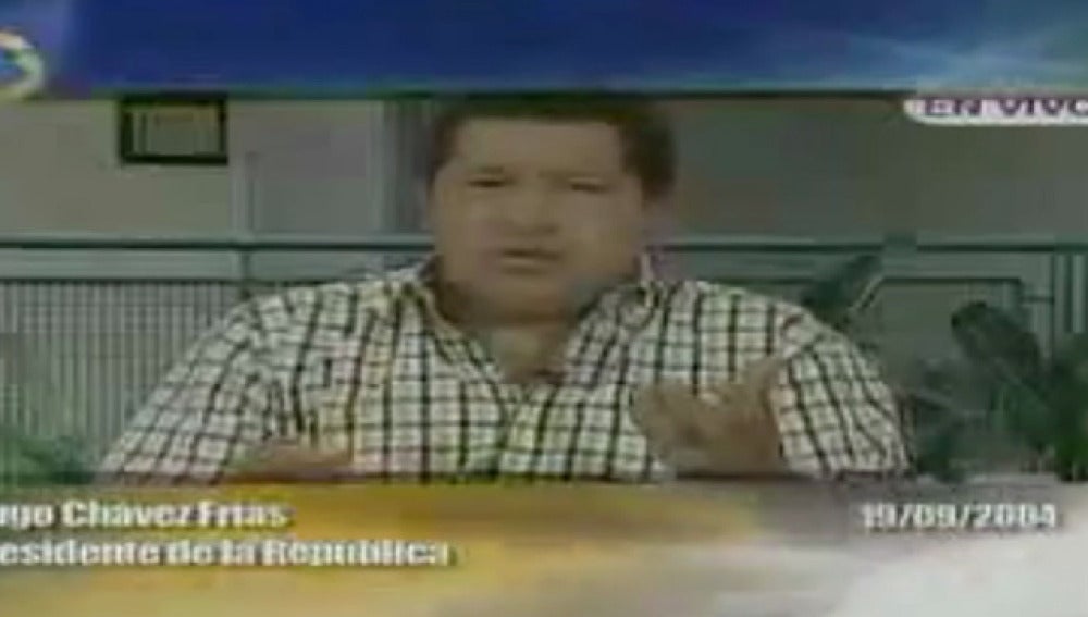 Hugo Chávez, en 2004
