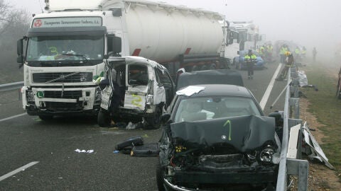 La niebla protagonista en las carreteras de Lleida