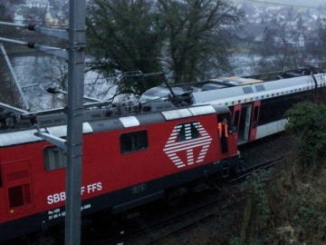 Colisión de dos trenes en Suiza