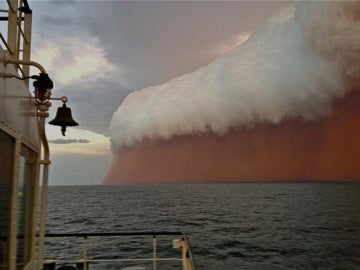 Tormenta de arena en el oeste de Australia Tormenta de arena en el oeste de Australia