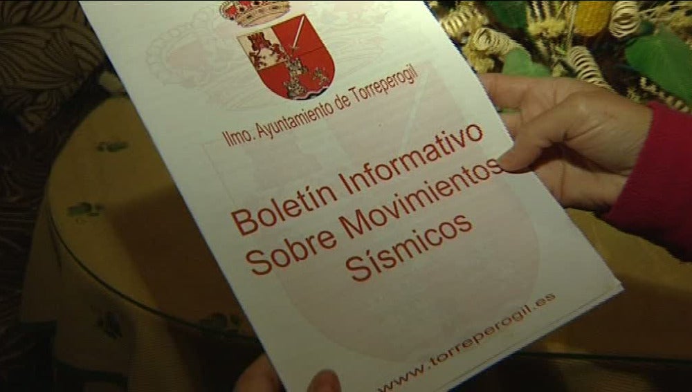 Boletín informativos sobre movimientos sísmicos