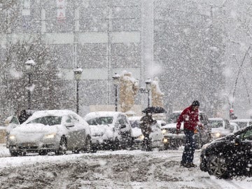 Temporal de nieve y viento en el norte peninsular