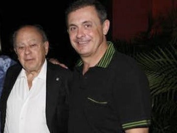 Jordi Pujol Ferrusola junto a su padre