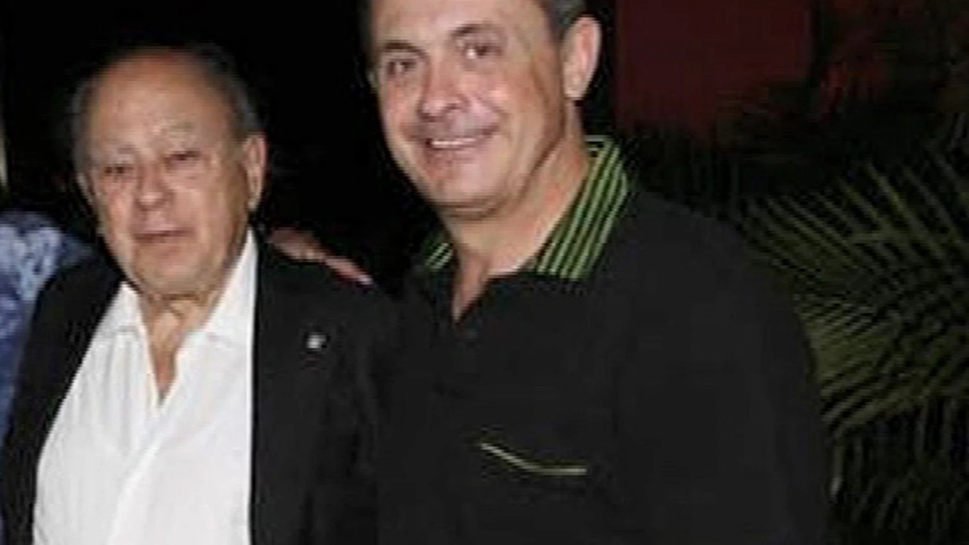 Jordi Pujol Ferrusola junto a su padre