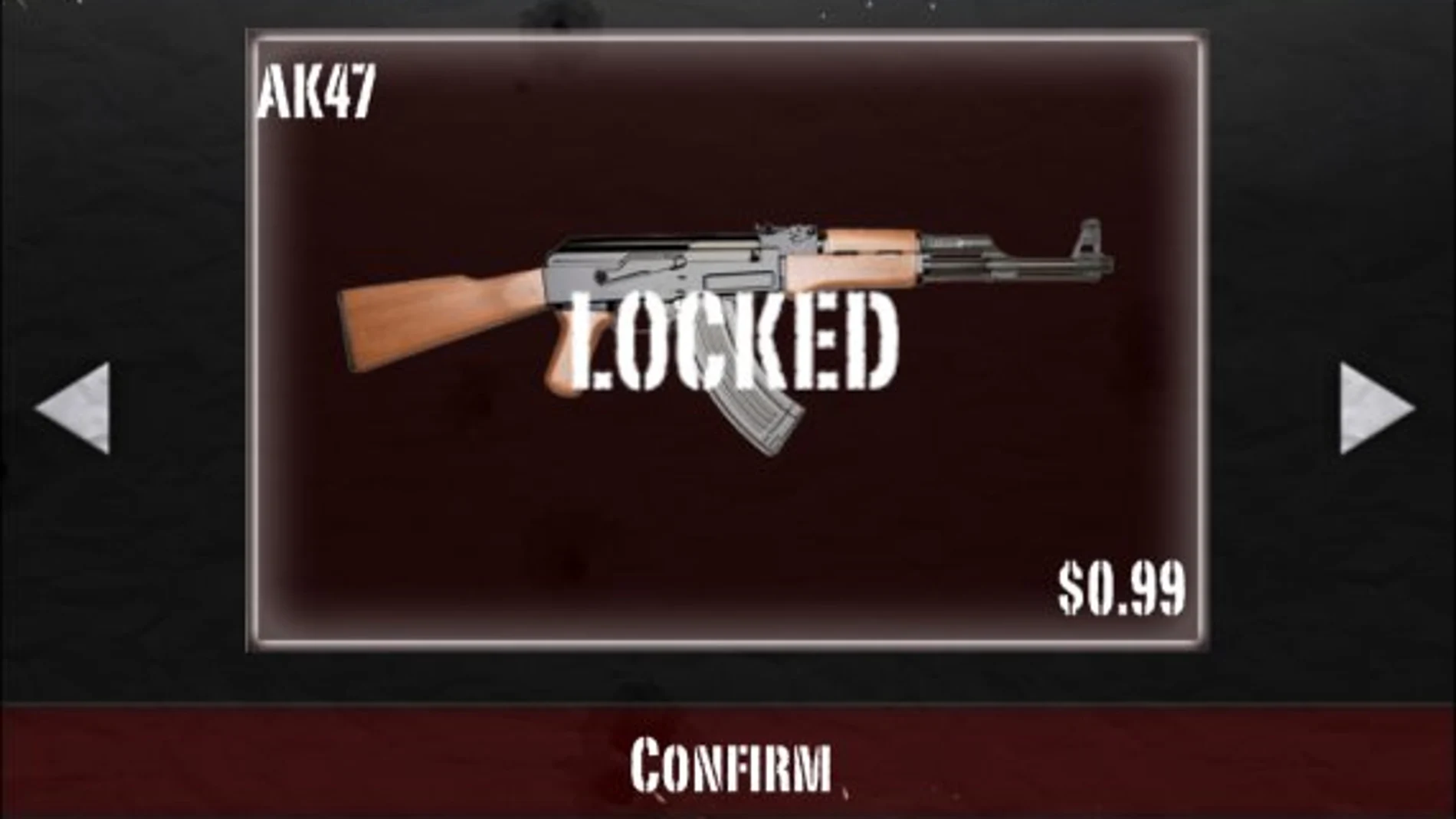 Diferentes armas que se pueden escoger en el juego Diferentes armas que se pueden escoger en el juego