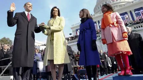 Barack Obama, durante su toma de posesión en 2009 Barack Obama, durante su toma de posesión en 2009
