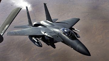 Imagen de archivo de un caza F-15