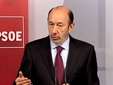 El líder del PSOE, Alfredo Pérez Rubalcaba