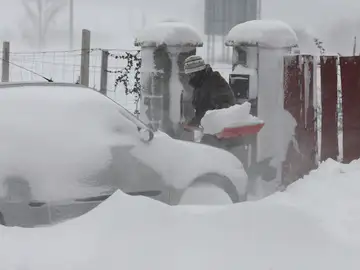 Las fuertes nevadas en Hungría cubren el país Las fuertes nevadas en Hungría cubren el país