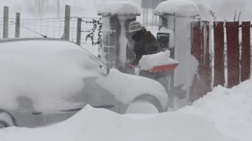 Las fuertes nevadas en Hungría cubren el país