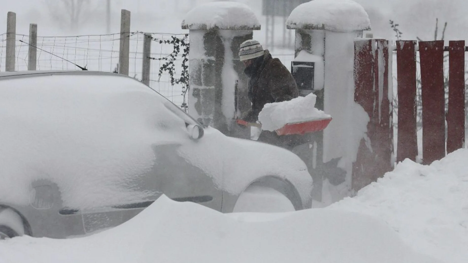 Las fuertes nevadas en Hungría cubren el país Las fuertes nevadas en Hungría cubren el país