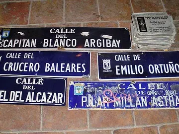 Placas robadas de calles Placas robadas de calles