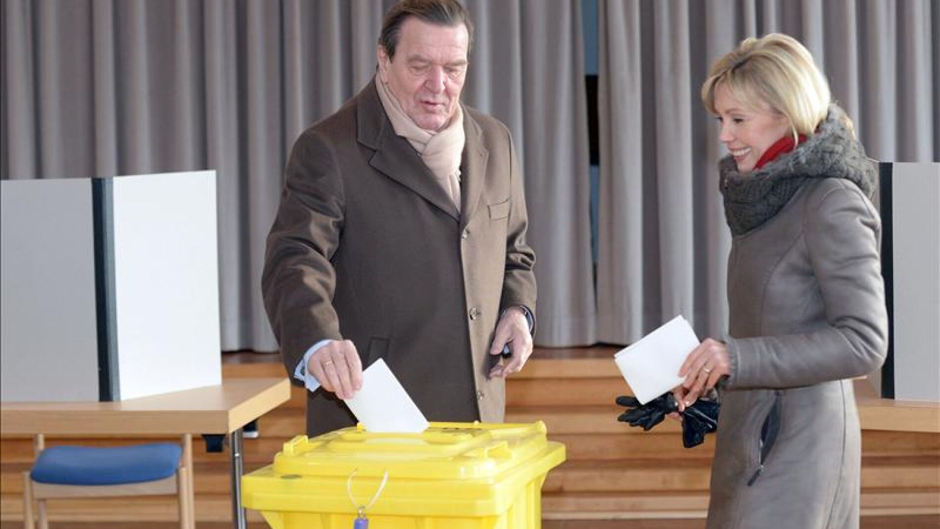 Votando en la Baja Sajonia