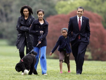 Paseando con la familia Obama