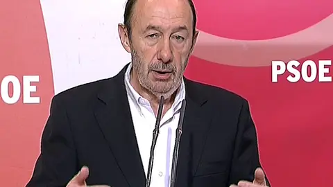 El líder de los socialistas, Alfredo Pérez Rubalcaba El líder de los socialistas, Alfredo Pérez Rubalcaba