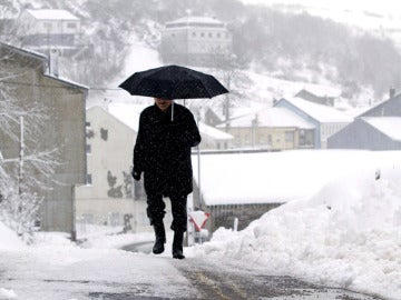 Nieve en Pedrafita do Cebreiro, Lugo