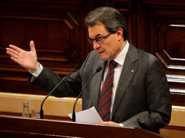 Artur Mas en el primer Pleno de la X legislatura