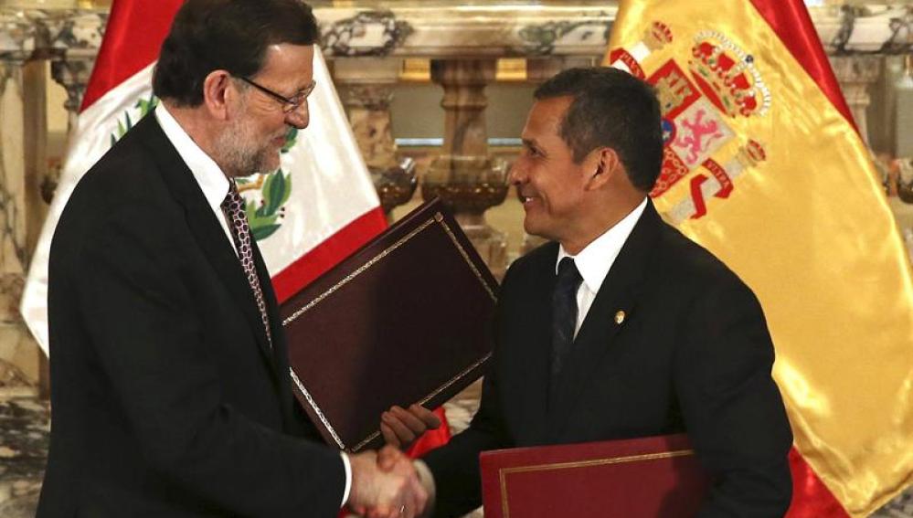 Mariano Rajoy y Olllanta Humala