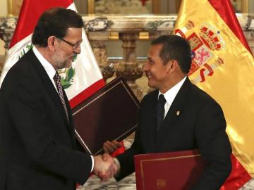 Mariano Rajoy y Olllanta Humala