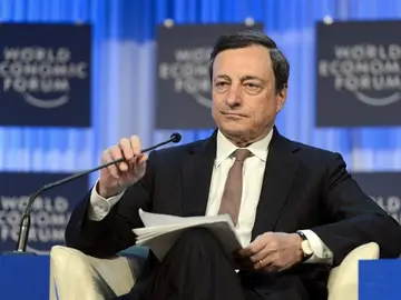 Mario Draghi en el Foro Económico Mundial de Davos Mario Draghi en el Foro Económico Mundial de Davos