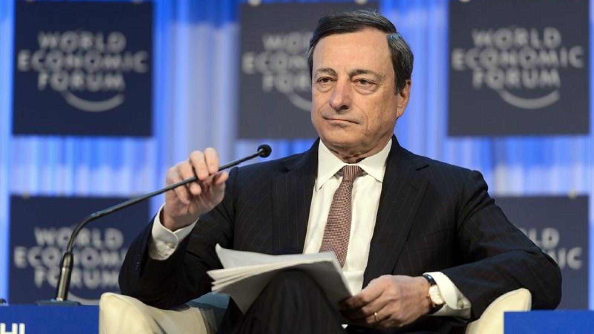 Mario Draghi en el Foro Econ&oacute;mico Mundial de Davos