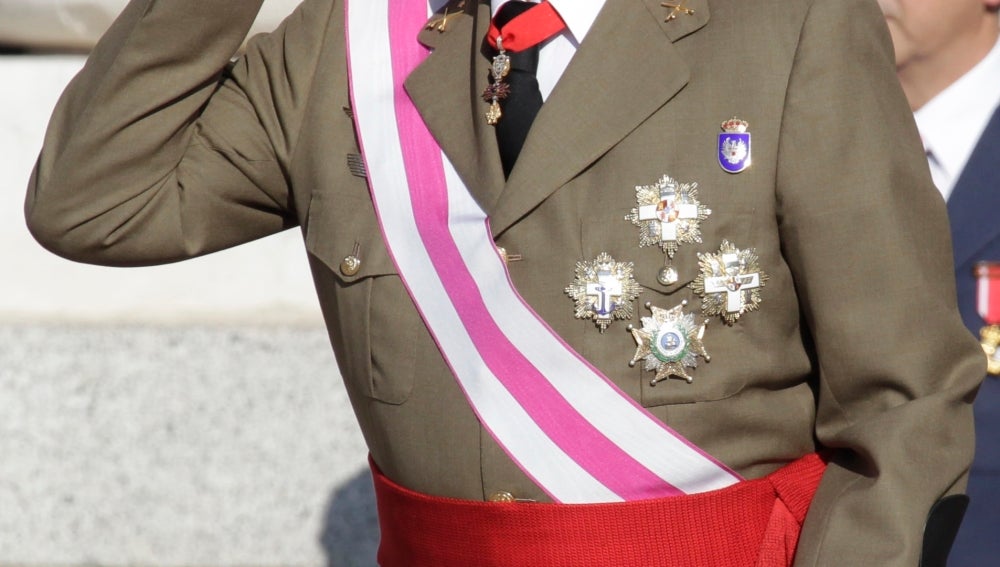 El rey Juan Carlos durante la Pascua Militar de 2013