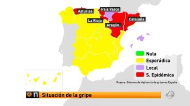 Cinco comunidades alcanzan el nivel de epidemia de gripe
