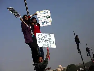 Protestas en Nueva Delhi por la situación de las mujeres en la India Protestas en Nueva Delhi por la situación de las mujeres en la India