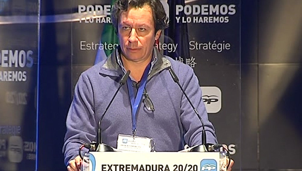 Carlos Floriano, en la Intermunicipal del PP en Extremadura