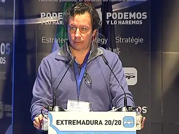 Carlos Floriano, en la Intermunicipal del PP en Extremadura Carlos Floriano, en la Intermunicipal del PP en Extremadura