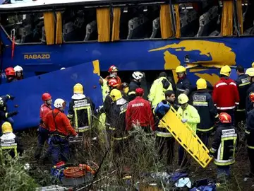 Grave accidente de un autobús en Portugal Grave accidente de un autobús en Portugal
