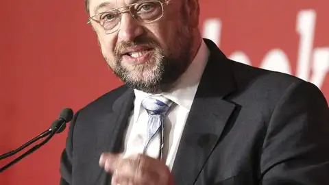 Martin Schulz durante su intervención en la cumbre que se celebra en Madrid Martin Schulz durante su intervención en la cumbre que se celebra en Madrid