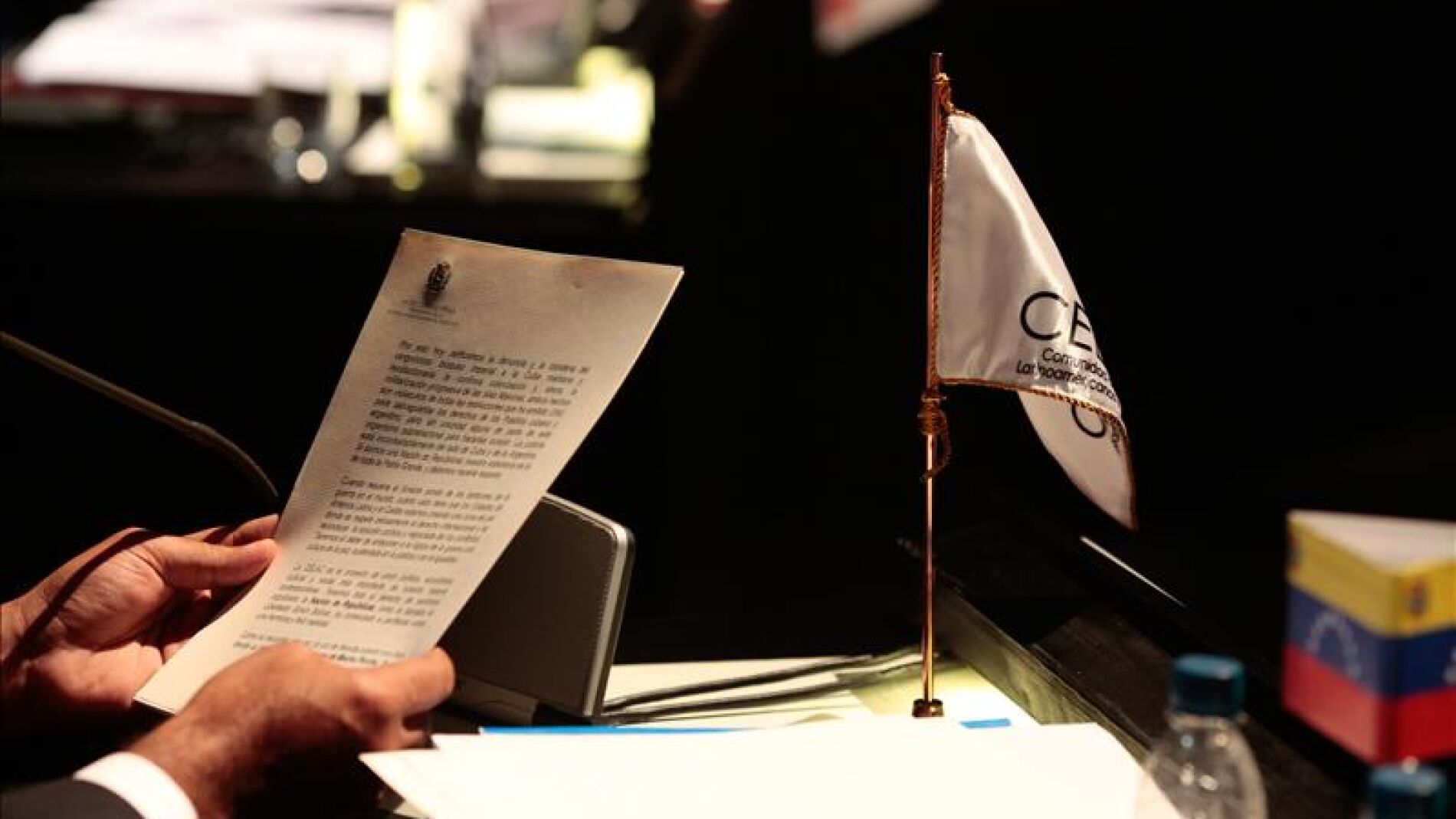 Carta del presidente de Venezuela, Hugo Ch&aacute;vez, le&iacute;da por su vicepresidente, Nicol&aacute;s Maduro