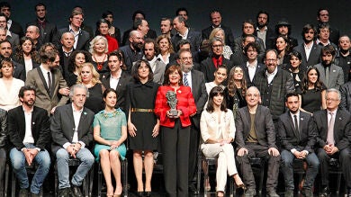 Los nominados ponen rumbo a los Goya con su tradicional foto de familia