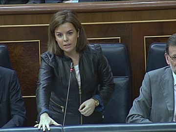 Soraya Saénz de Santamaría en el Congreso