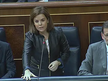 Soraya Saénz de Santamaría en el Congreso Soraya Saénz de Santamaría en el Congreso
