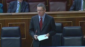 Ruiz Gallardón en el Congreso de los Diputados