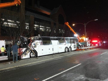 Autobús siniestrado en Boston