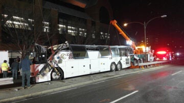 Autobús siniestrado en Boston