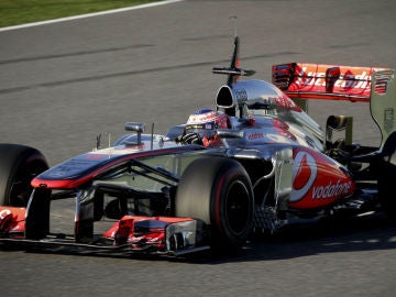 El MP4-28 de Button en Jerez