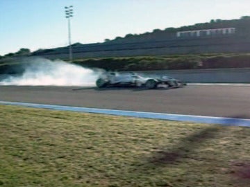  Accidente de Hamilton en su debut con Mercedes