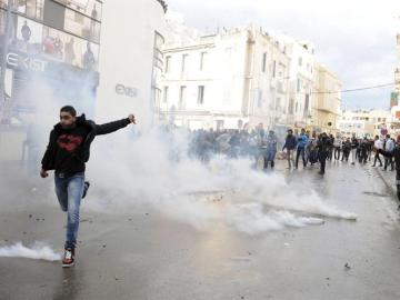 Disturbios en Túnez